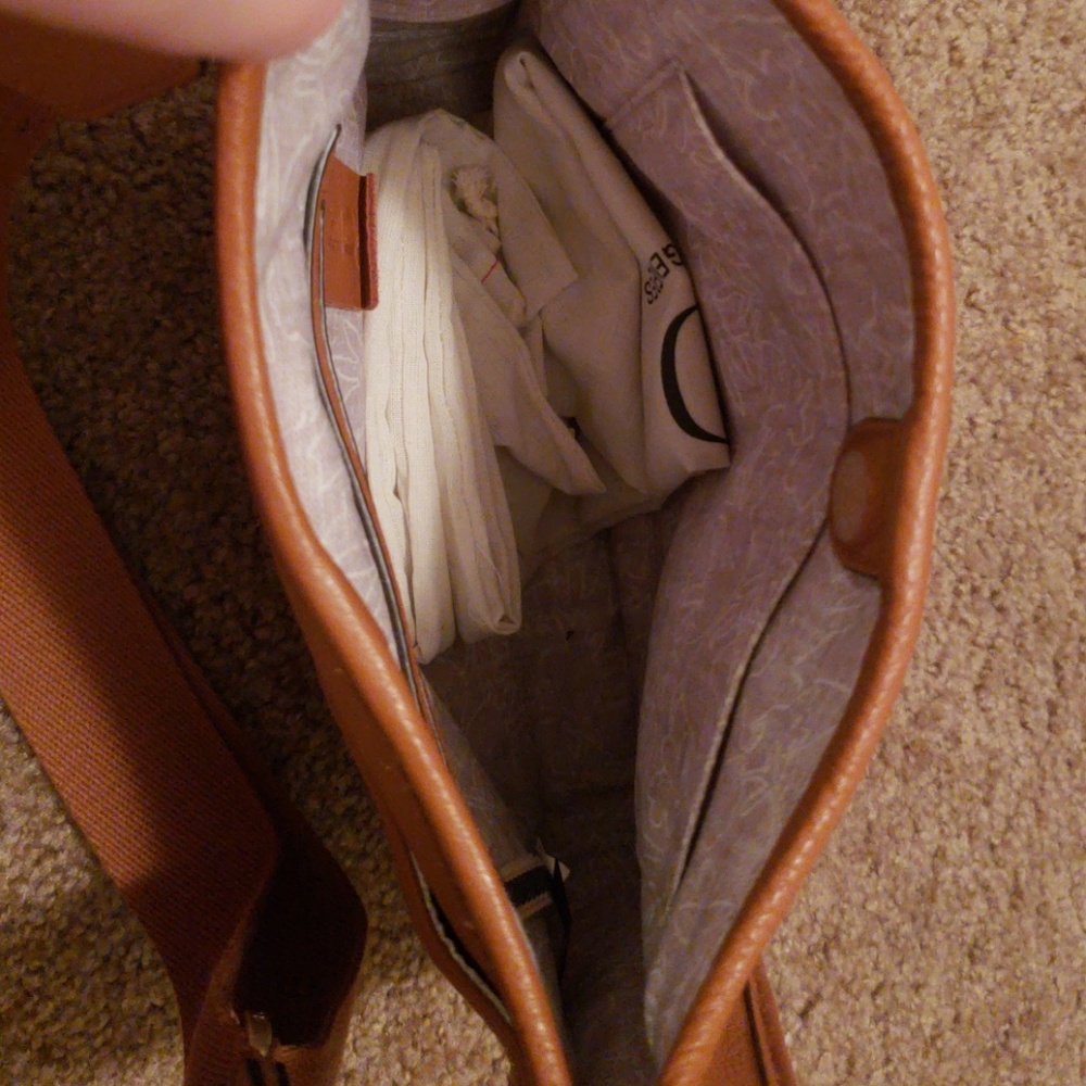 ELLEN DEGENERES GENUINE LEATHER SHOULDER BAG - Picture 4 of 5